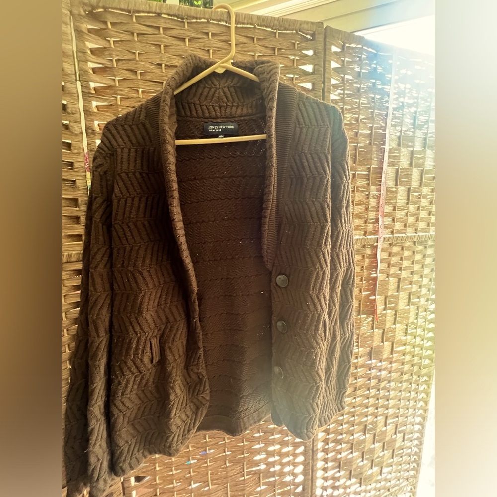 Sweater cardigan brown